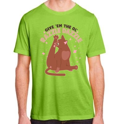 Funny Cat Give Em The Ol Razzle Dazzle Adult ChromaSoft Performance T-Shirt