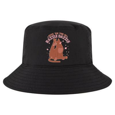 Funny Cat Give Em The Ol Razzle Dazzle Cool Comfort Performance Bucket Hat