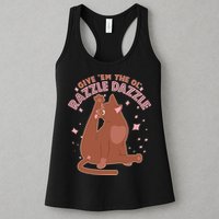 Funny Cat Give Em The Ol Razzle Dazzle Womens Tank Top