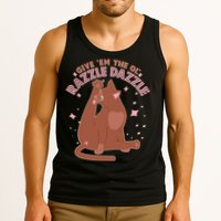 Funny Cat Give Em The Ol Razzle Dazzle Tank Top