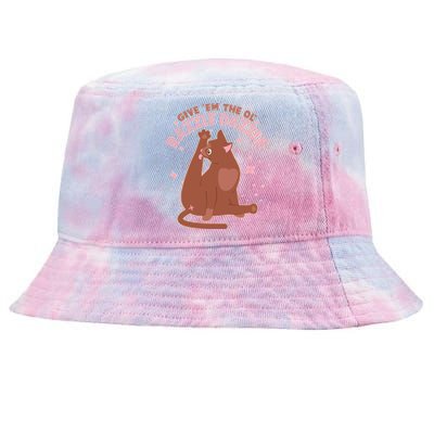 Funny Cat Give Em The Ol Razzle Dazzle Tie-Dyed Bucket Hat