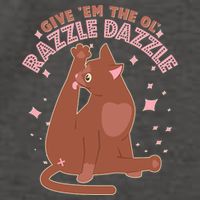 Funny Cat Give Em The Ol Razzle Dazzle Vector Backpack