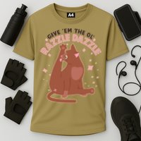 Funny Cat Give Em The Ol Razzle Dazzle Performance Shirt