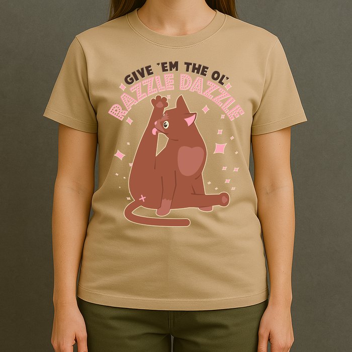 Funny Cat Give Em The Ol Razzle Dazzle T-Shirt