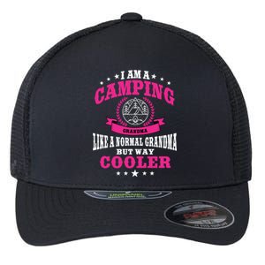 Funny Camping Grandma Saying Summer Camp Gift Flexfit Unipanel Trucker Cap