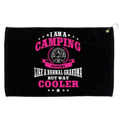 Funny Camping Grandma Saying Summer Camp Gift Grommeted Golf Towel