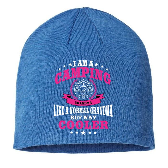 Funny Camping Grandma Saying Summer Camp Gift Sustainable Beanie