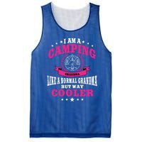 Funny Camping Grandma Saying Summer Camp Gift Mesh Reversible Basketball Jersey Tank