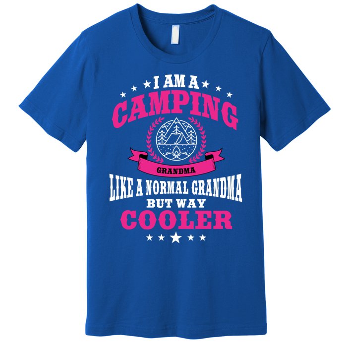 Funny Camping Grandma Saying Summer Camp Gift Premium T-Shirt