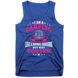 Funny Camping Grandma Saying Summer Camp Gift Tank Top