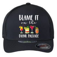 Funny Cruise Gifts Blame It On The Drink Package Flexfit Unipanel Trucker Cap