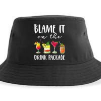 Funny Cruise Gifts Blame It On The Drink Package Sustainable Bucket Hat
