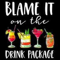 Funny Cruise Gifts Blame It On The Drink Package Flatbill Hat