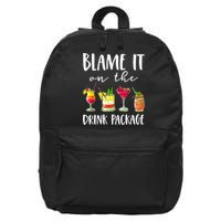 Funny Cruise Gifts Blame It On The Drink Package 16 in Basic Backpack