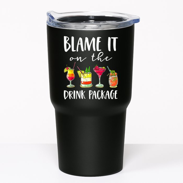 Funny Cruise Gifts Blame It On The Drink Package Tumbler