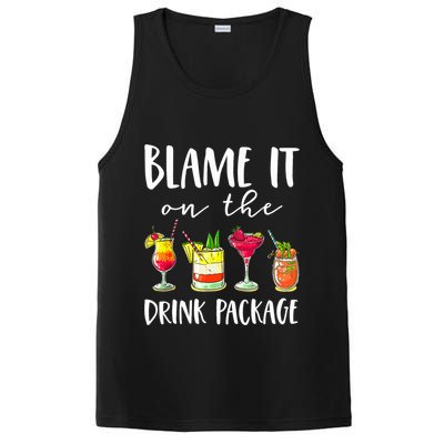 Funny Cruise Gifts Blame It On The Drink Package PosiCharge Competitor Tank