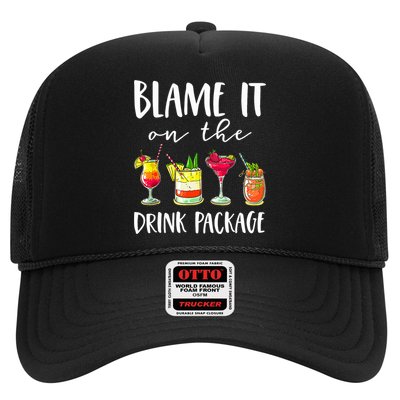 Funny Cruise Gifts Blame It On The Drink Package Trucker Hat