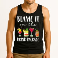 Funny Cruise Gifts Blame It On The Drink Package Tank Top