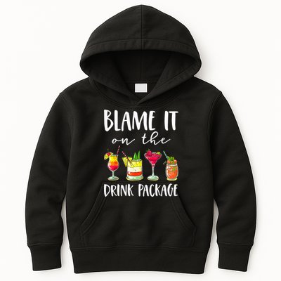 Funny Cruise Gifts Blame It On The Drink Package Kids Hoodie