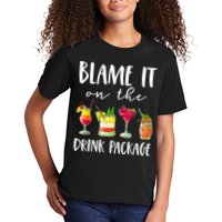 Funny Cruise Gifts Blame It On The Drink Package Kids T-Shirt