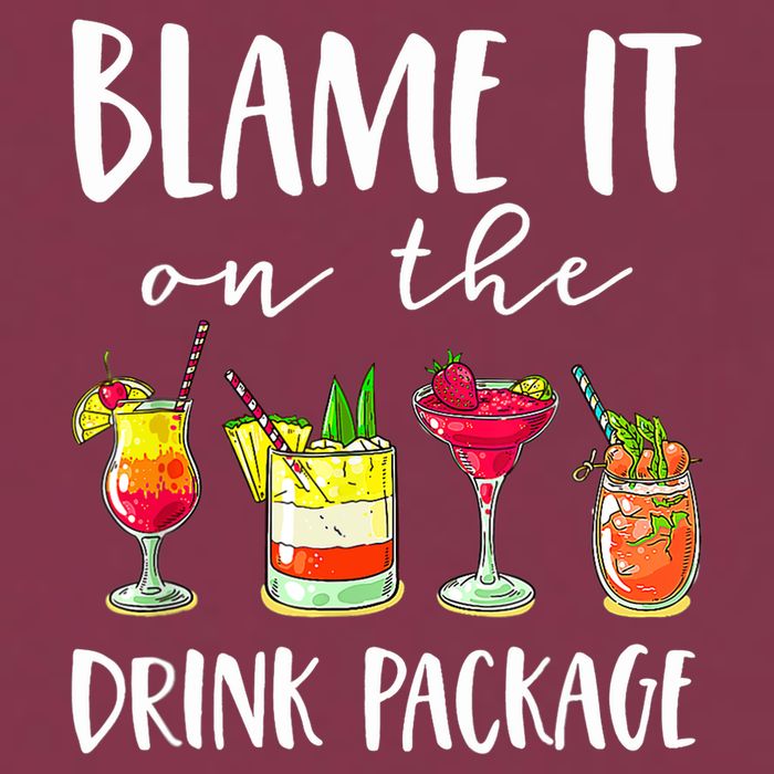 Funny Cruise Gifts Blame It On The Drink Package 16oz Travel Tumbler