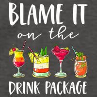 Funny Cruise Gifts Blame It On The Drink Package Vector Backpack