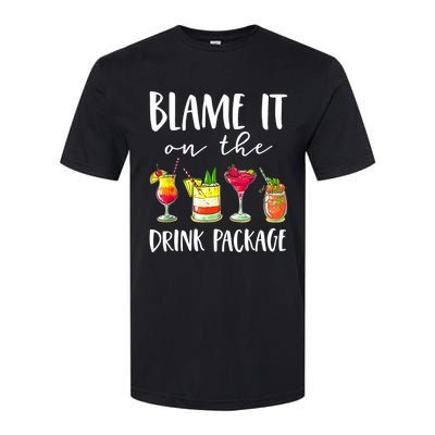 Funny Cruise Gifts Blame It On The Drink Package Softstyle® CVC T-Shirt