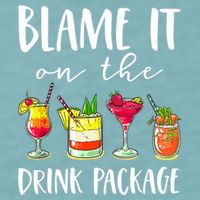 Funny Cruise Gifts Blame It On The Drink Package Sueded Cloud Jersey T-Shirt