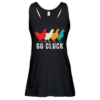 Funny Chicken Go Cluck Chicken Pet Chicken Lovers Funny Chicken Chickens Ladies Essential Flowy Tank