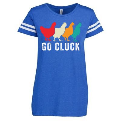 Funny Chicken Go Cluck Chicken Pet Chicken Lovers Funny Chicken Chickens Enza Ladies Jersey Football T-Shirt