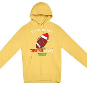 Football Christmas Gift Pajama Tee Family Matching 2020 Funny Gift Premium Pullover Hoodie