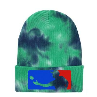 Funny Cornhole Gift For  Bean Bag Toss Game Players Tie Dye 12in Knit Beanie