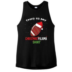 Football Christmas Gift Pajama Tee Family Matching 2020 Funny Gift Ladies PosiCharge Tri-Blend Wicking Tank