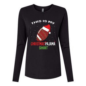 Football Christmas Gift Pajama Tee Family Matching 2020 Funny Gift Womens Cotton Relaxed Long Sleeve T-Shirt