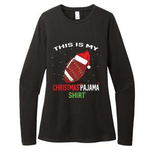 Football Christmas Gift Pajama Tee Family Matching 2020 Funny Gift Womens CVC Long Sleeve Shirt