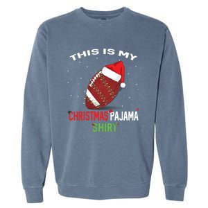 Football Christmas Gift Pajama Tee Family Matching 2020 Funny Gift Garment-Dyed Sweatshirt