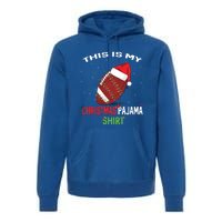 Football Christmas Gift Pajama Tee Family Matching 2020 Funny Gift Premium Hoodie