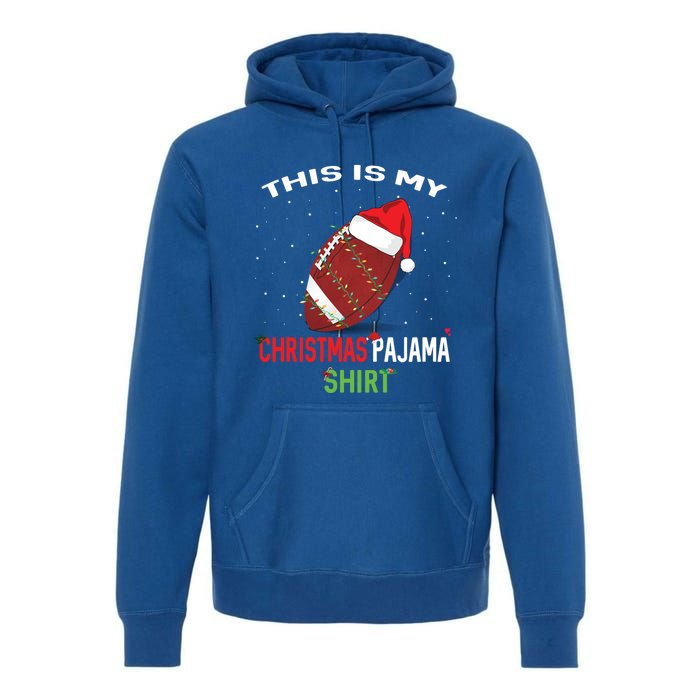 Football Christmas Gift Pajama Tee Family Matching 2020 Funny Gift Premium Hoodie