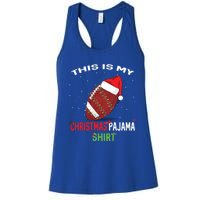 Football Christmas Gift Pajama Tee Family Matching 2020 Funny Gift Women's Racerback Tank