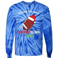 Football Christmas Gift Pajama Tee Family Matching 2020 Funny Gift Tie-Dye Long Sleeve Shirt