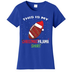 Football Christmas Gift Pajama Tee Family Matching 2020 Funny Gift Women's T-Shirt