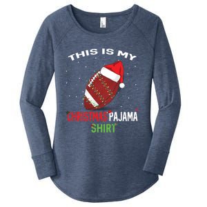 Football Christmas Gift Pajama Tee Family Matching 2020 Funny Gift Women's Perfect Tri Tunic Long Sleeve Shirt