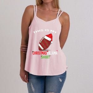 Football Christmas Gift Pajama Tee Family Matching 2020 Funny Gift Women's Strappy Tank