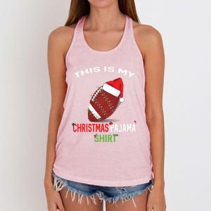 Football Christmas Gift Pajama Tee Family Matching 2020 Funny Gift Women's Knotted Racerback Tank