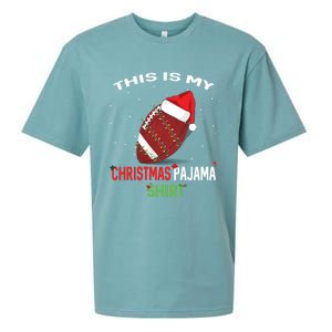 Football Christmas Gift Pajama Tee Family Matching 2020 Funny Gift Sueded Cloud Jersey T-Shirt