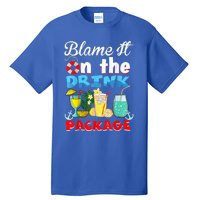 Funny Cruise Gifts Blame It On The Drink Package Summer Tall T-Shirt