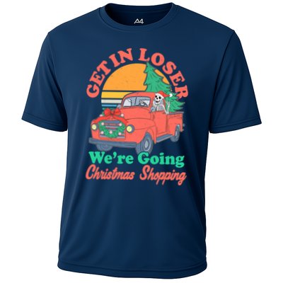 Funny Christmas Get In Loser Were Going Christmas Shopping Skeleton Performance Shirt