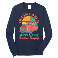 Funny Christmas Get In Loser Were Going Christmas Shopping Skeleton Long Sleeve Shirt