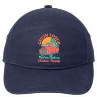 Funny Christmas Get In Loser Were Going Christmas Shopping Skeleton 7-Panel Snapback Hat