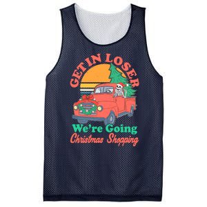 Funny Christmas Get In Loser Were Going Christmas Shopping Skeleton Mesh Reversible Basketball Jersey Tank